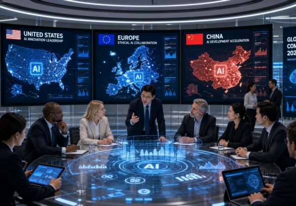 Persaingan Amerika Serikat, Eropa, dan China dalam Pengembangan AI: Sorotan Utama Tahun 2026