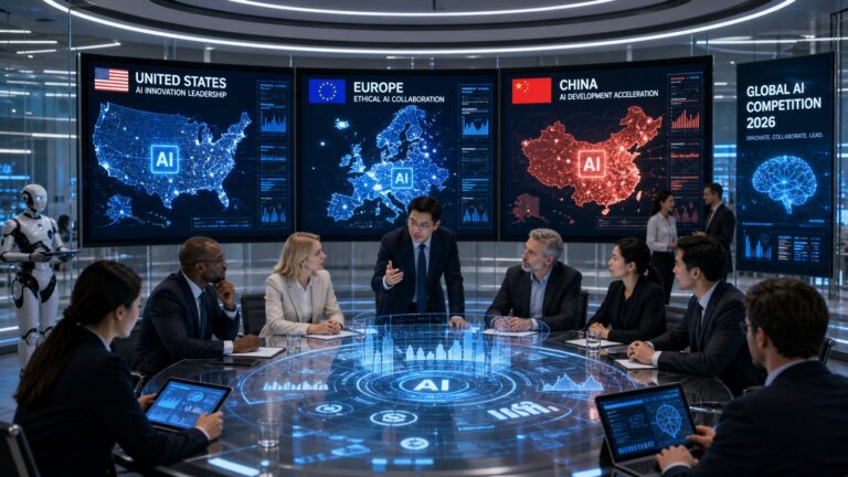 Persaingan Amerika Serikat, Eropa, dan China dalam Pengembangan AI: Sorotan Utama Tahun 2026